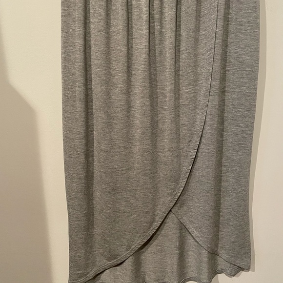 Ultra Flirt Women Skirt with front slit, Large, Gray. - Picture 2 of 15